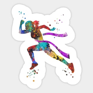 Running woman Sticker